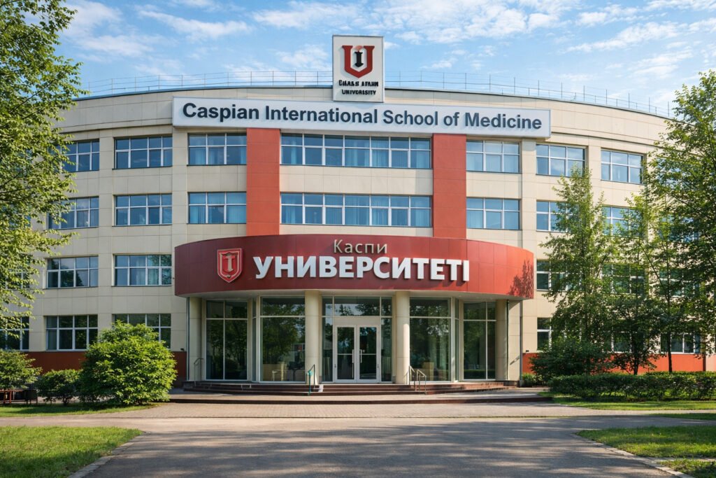 ποΈ Caspian International School of Medicine MBBS β Affordable Fees & Complete Admission Guide Caspian International School of Medicine Almaty Kazakhstan MBBS college campus building CISM Kazakhstan