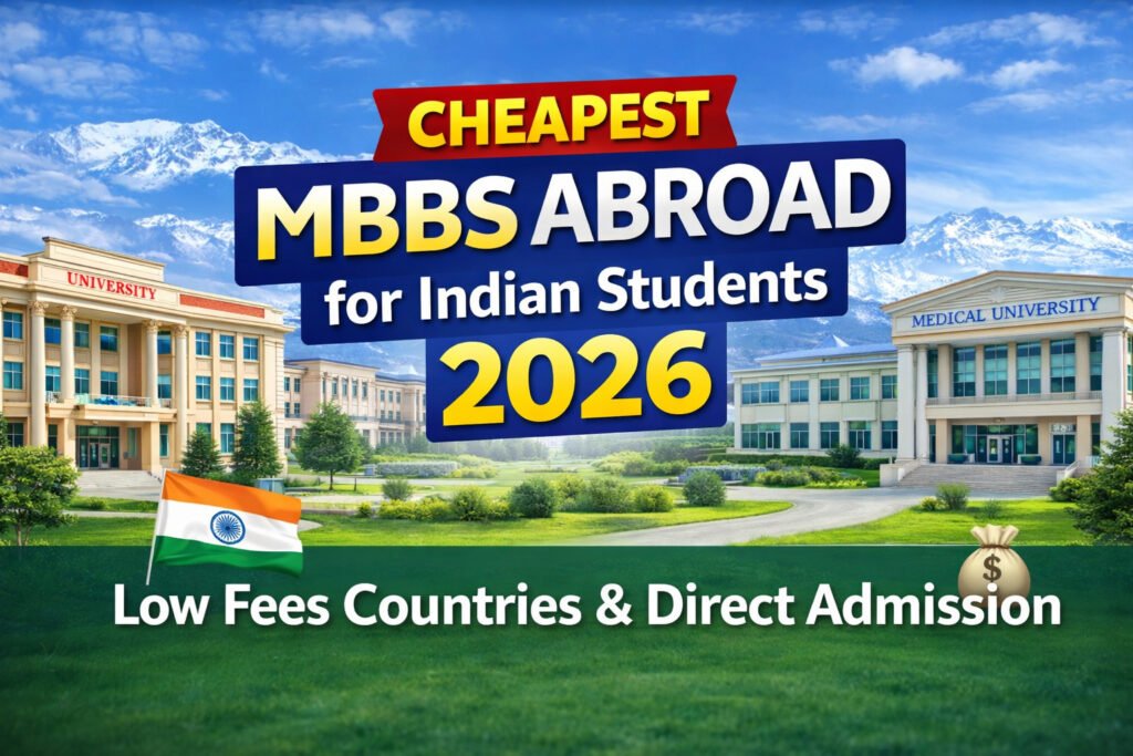 🩺 Cheapest MBBS Abroad for Indian Students – Don’t Make This Costly Mistake! 💰 Low Fees & No Donation Options Cheapest MBBS Abroad for Indian Students 2026