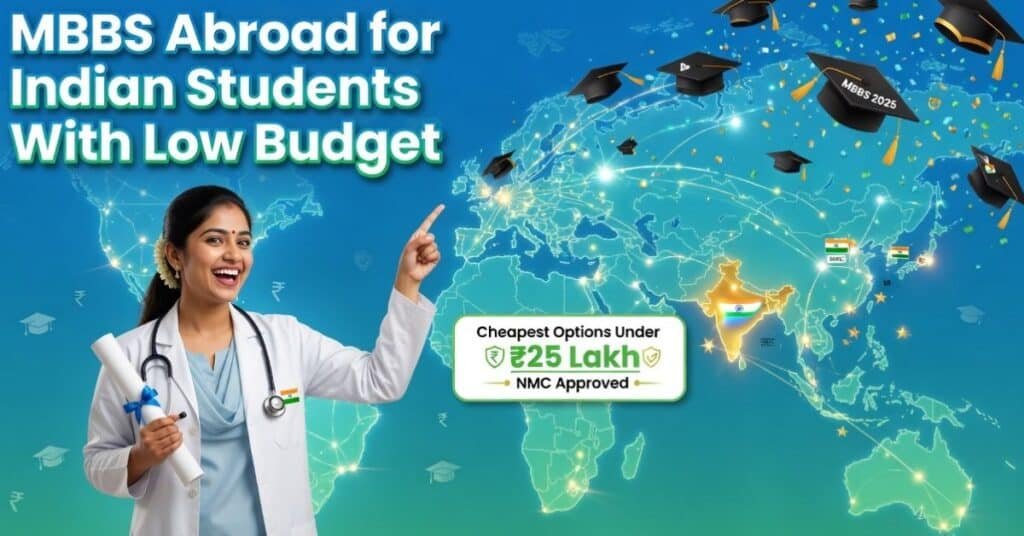 π° MBBS Abroad for Indian Students With Low Budget β NO 1 Cheapest Options & Full Guide MBBS Abroad for Indian Students With Low Budget - Cheapest and NMC Approved Medical Colleges with Complete Admission Guide